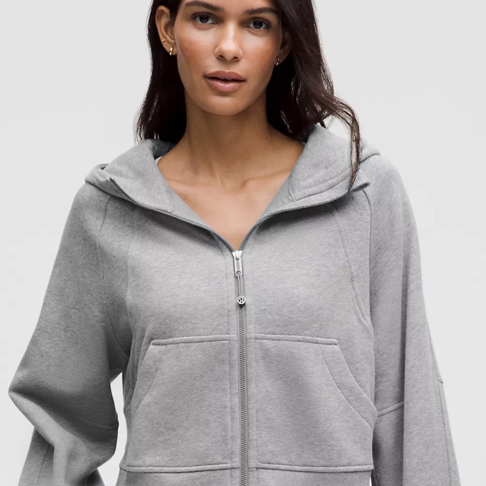 Lululemon Scuba Oversized Full-Zip Size XS/S GREY
